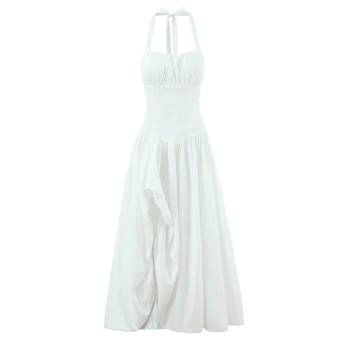 Emilia Elegant Halter Princess Maxi Dress