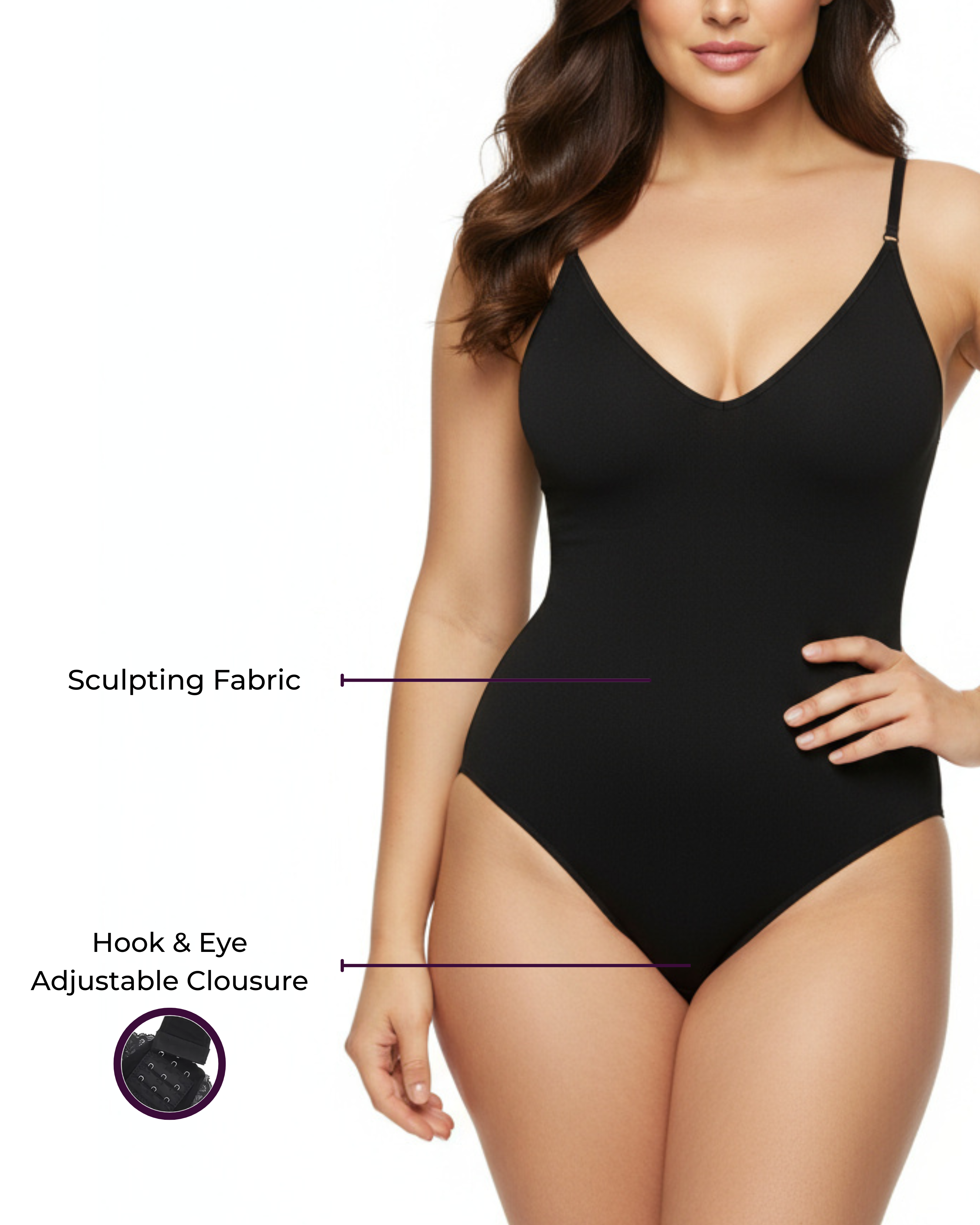Snatched Seamless Fitted Midi Casual Bodysuit - Black